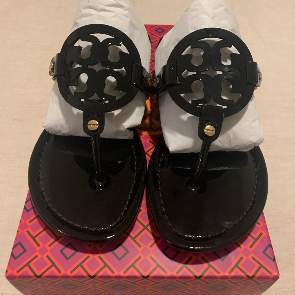 Tory Burch Miller black patent
